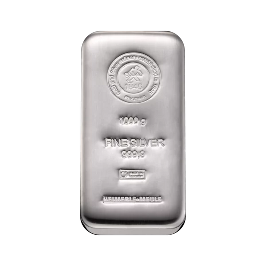 SILVER - HEIMERLE 1KG BAR